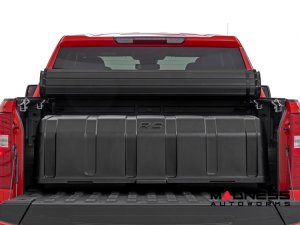 Cargo Carrier - Truck Bed Storage Box - Rough Country - With Lid - 56" Wide for Full Size Trucks